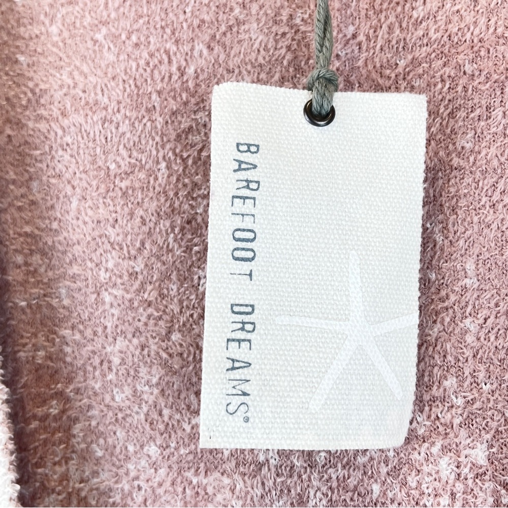 NEW Barefoot Dreams CozyChic Lite Confetti Open Front Cardigan Pearl Rose L NWT - Picture 8 of 14